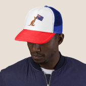 kangoeroe australië vlag trucker pet (In situ)