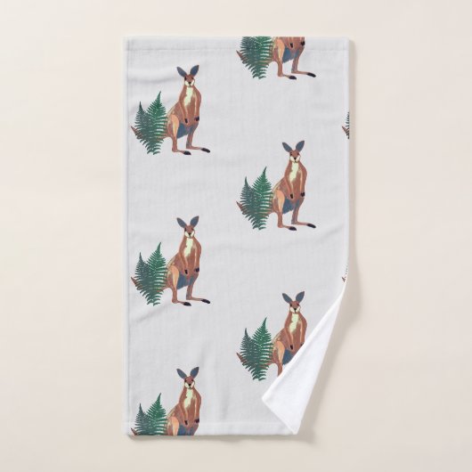 Kangoeroe, Australische dieren kunst Bad Handdoek (Handdoek)