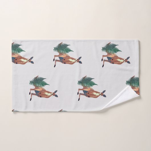 Kangoeroe, Australische dieren kunst Bad Handdoek (Handdoek)