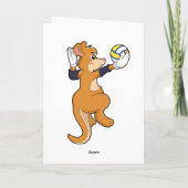 Kangoeroe bij volleybalsporten kaart (Achterkant)