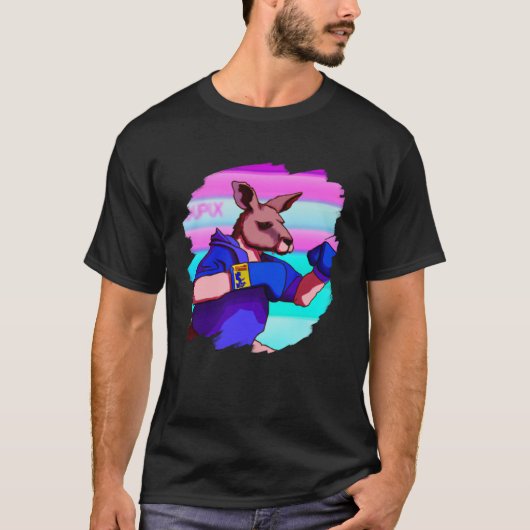 Kangoeroe Boksen Cool Kangoeroe Boksen Bokser T-shirt (Voorkant)