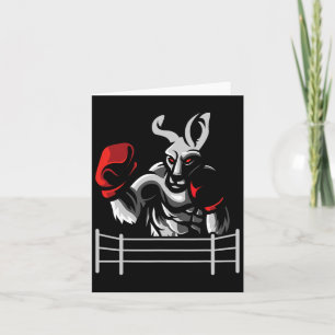 Kangoeroe - Boksen Kickboxer Kickboksen Fan Kaart