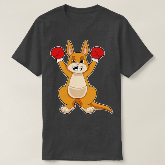 Kangoeroe Bokshandschoenen T-shirt (Design voorkant)