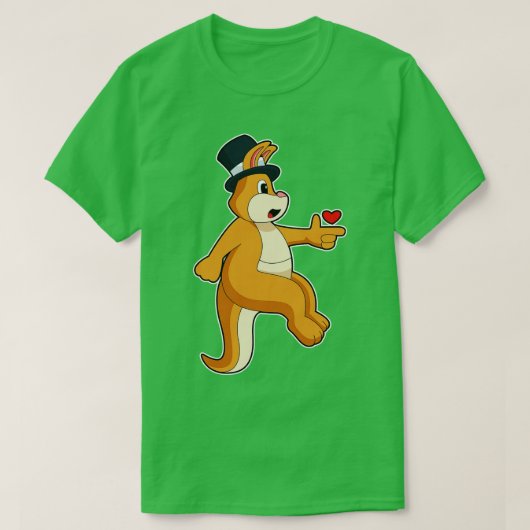 Kangoeroe bruidegom Cilinder Bruiloft T-shirt (Design voorkant)