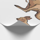 Kangoeroe Cadeaupapier (Hoek)