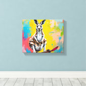 Kangoeroe Canvas Art Afdruk (Insitu (Houten vloer))