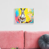 Kangoeroe Canvas Art Afdruk (Insitu (Woonkamer))