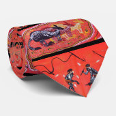 Kangoeroe Dans Aboriginal Stropdas (Opgerold)