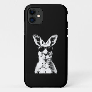 Kangoeroe die een zonnebril draagt Grappig dier Au Case-Mate iPhone Case