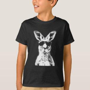 Kangoeroe die een zonnebril draagt Grappig dier Au T-shirt