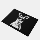 Kangoeroe draagt zonnebril Funny Animal Australia Deurmat (Schuin)