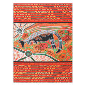 Kangoeroe dromen Aboriginal kunst tafelkleed (Voorkant)