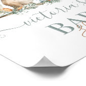 Kangoeroe en Joey Baby shower Welkomstbord Poster (Hoek)