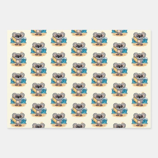 Kangoeroe en Koala Inpakpapier Vel (Voorkant 3)