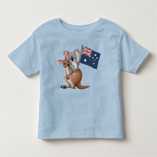 Kangoeroe en Koala Kinder Shirts (Voorkant)