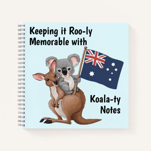 Kangoeroe en Koala Notitieboek (Voorkant)