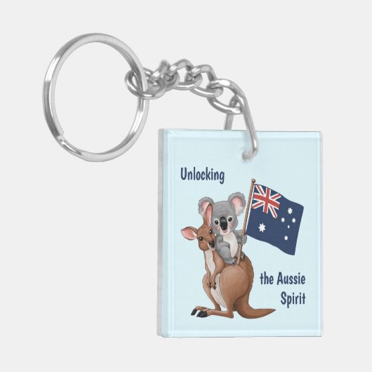 Kangoeroe en Koala Sleutelhanger (Voorkant Links)