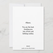 Kangoeroe en laat doolhof verjaardagskaarten feestdagenkaart (Achterkant)