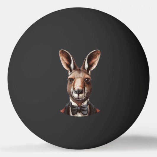 Kangoeroe Gezicht Pingpongbal (Voorkant)