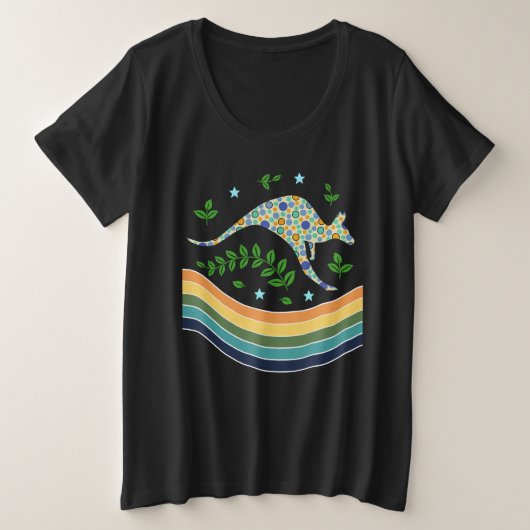 kangoeroe grote maat t-shirt (Design voorkant)