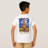 Kangoeroe Halloween T-shirts voor en achter (Achterkant volledig)