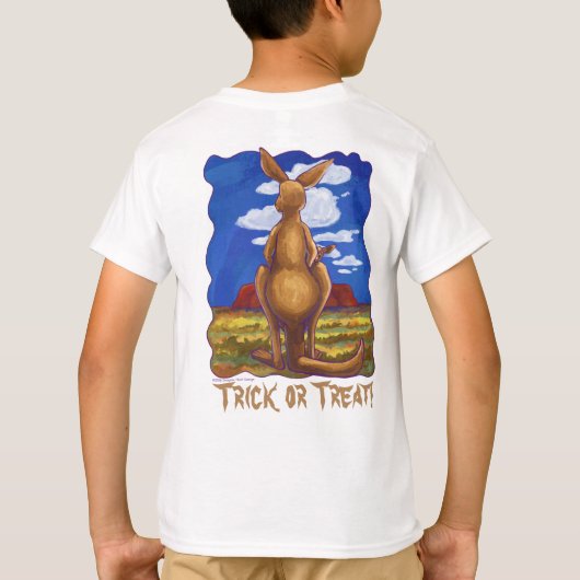 Kangoeroe Halloween T-shirts voor en achter (Achterkant)