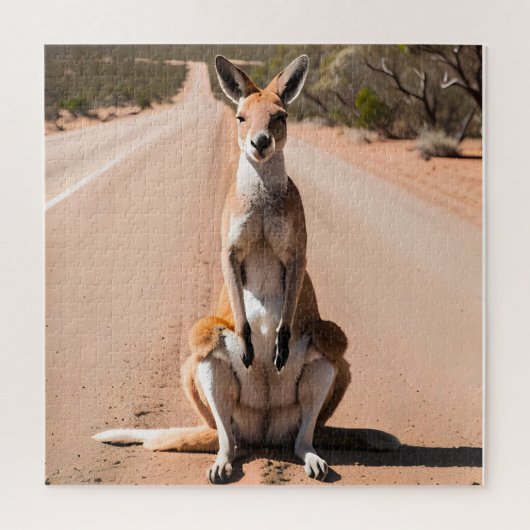 Kangoeroe in de Outback Legpuzzel (Verticaal)