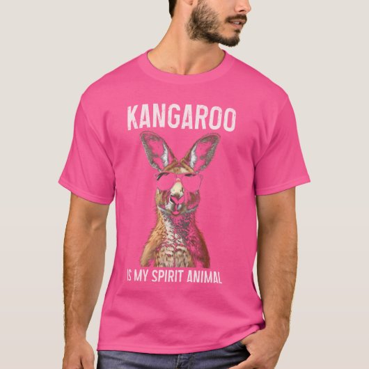 Kangoeroe is mijn geest dier grappig Australisch T-shirt (Voorkant)