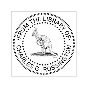  Kangoeroe & Joey Tekening Library Boeknaam Zelfinktende Stempel