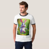 Kangoeroe Joyride: Speelse kangoeroe die springt o T-shirt (Voorkant volledig)
