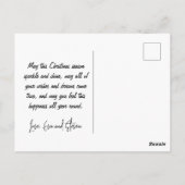 Kangoeroe Kerstkaarten, Kerstman slee Australisch Briefkaart (Achterkant)