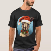 Kangoeroe Kerstmis T-shirt (Voorkant)