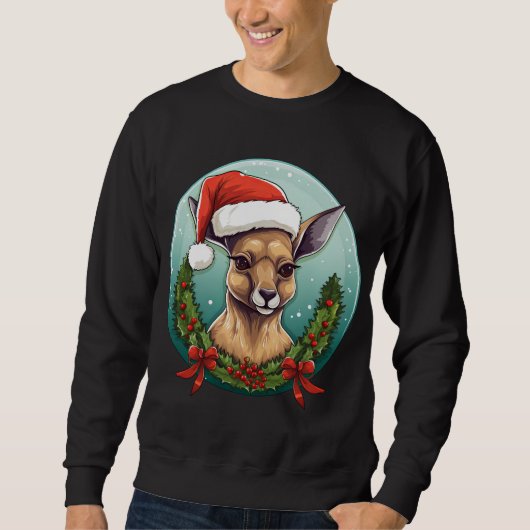 Kangoeroe Kerstmis Trui (Voorkant)