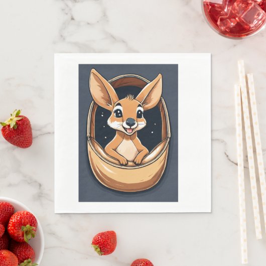 Kangoeroe kind servet (Insitu)