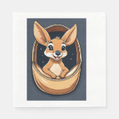 Kangoeroe kind servet (Voorkant)