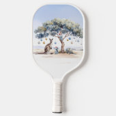 Kangoeroe Koala's Vogelbekdier Kerst Boom Bellen Pickleball Paddle (Achterkant)