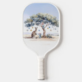 Kangoeroe Koala's Vogelbekdier Kerst Boom Bellen Pickleball Paddle (Voorkant)