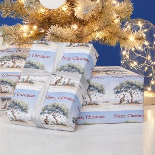 Kangoeroe Koala's Vogelbekdier Kerstmis Eucalyptus Cadeaupapier