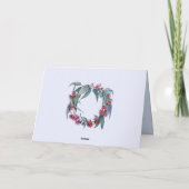 Kangoeroe Koala's Vogelbekdier Kerstmis Eucalyptus Kaart (Achterkant)