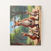 Kangoeroe Koninkrijk gepersonaliseerd Legpuzzel (Verticaal)