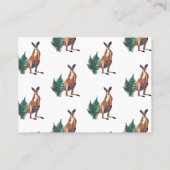 Kangoeroe kunst, Machtig, Standaard Matte Visitekaartje (Achterkant)