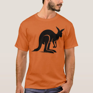 Kangoeroe Landschappen Australië Dier Motief vinta T-shirt