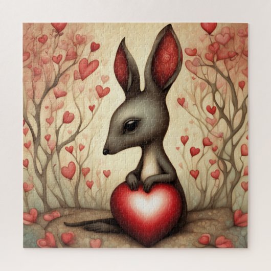 Kangoeroe Liefde 1 Legpuzzel (Verticaal)