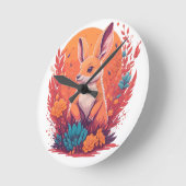 Kangoeroe liefhebbers - kangoeroe kunstwerk ronde klok (Hoek)