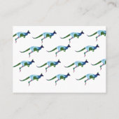 Kangoeroe Machtig, Standaard Matte Visitekaartje (Achterkant)