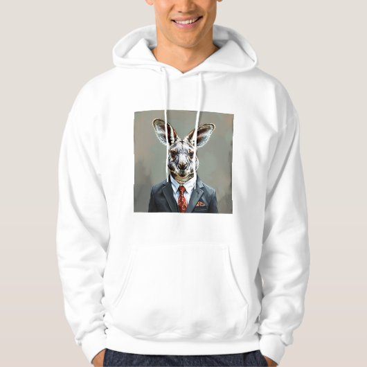 Kangoeroe-meneer Hoodie (Voorkant)