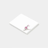 Kangoeroe met harten grillig grafisch bericht het post-it® notes (Schuin)