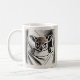 Kangoeroe Mok, Schattigee Baby Joey Design Koffiemok