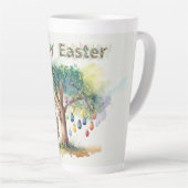 Kangoeroe onder de gumtree met paaseieren latte mok (Rechterhoek)