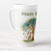 Kangoeroe onder de gumtree met paaseieren latte mok (Linkerhoek)